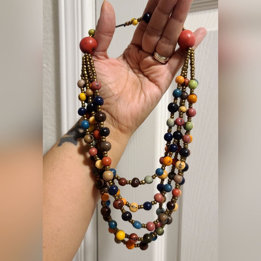 Handcrafted Acai Seed Organic Necklace